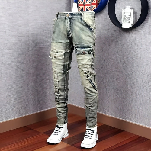 UrbanEase™ Jeans Rasgados Casuais