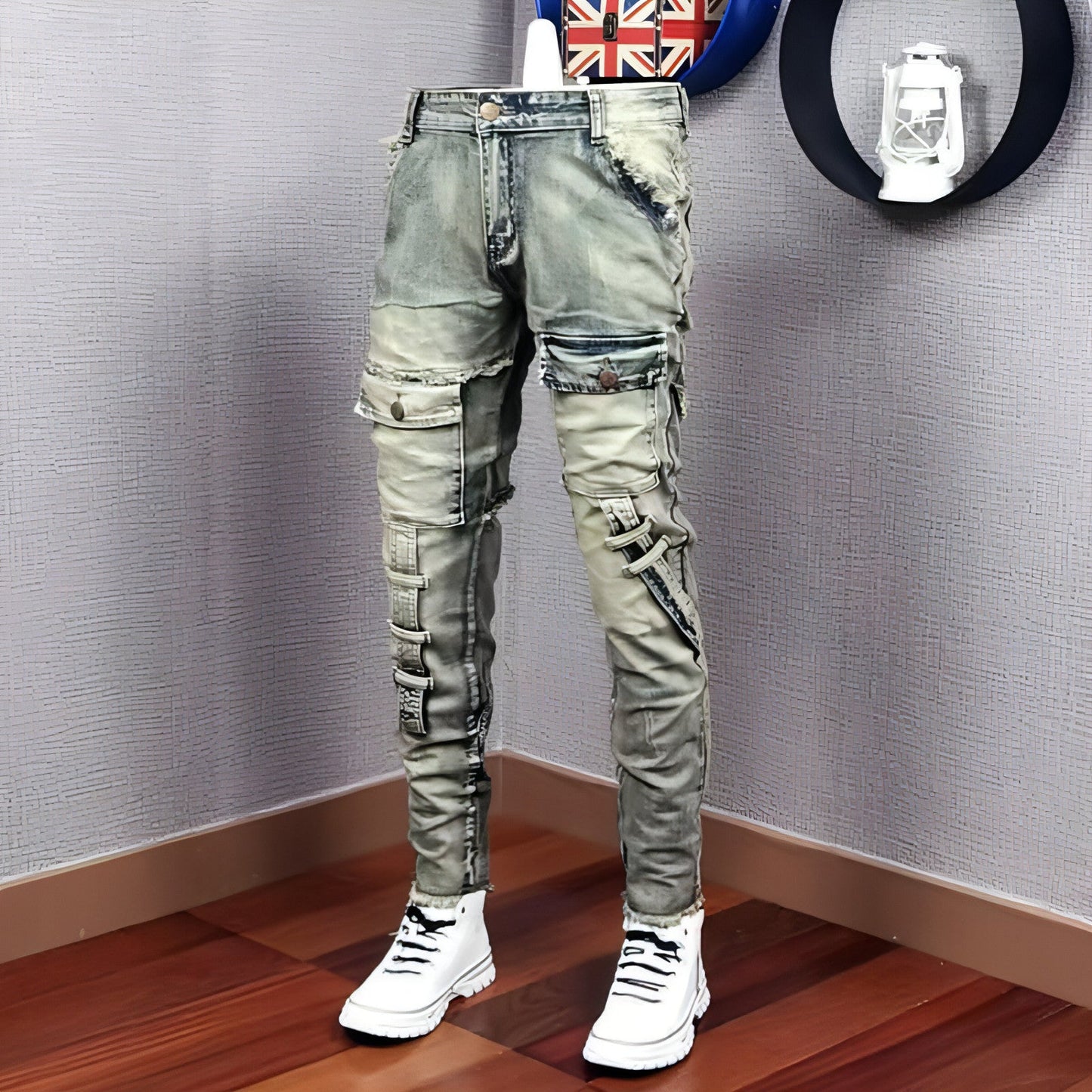 UrbanEase™ Jeans Rasgados Casuais