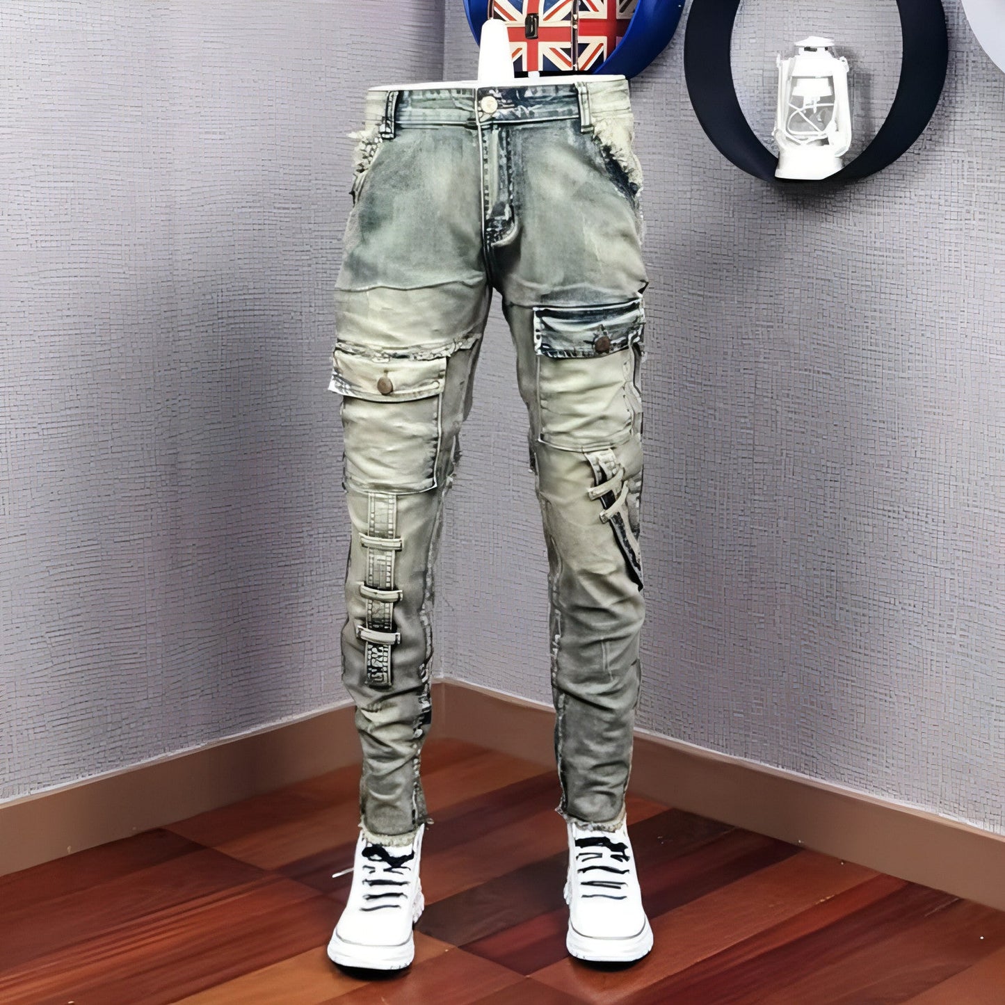 UrbanEase™ Jeans Rasgados Casuais