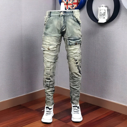 UrbanEase™ Jeans Rasgados Casuais