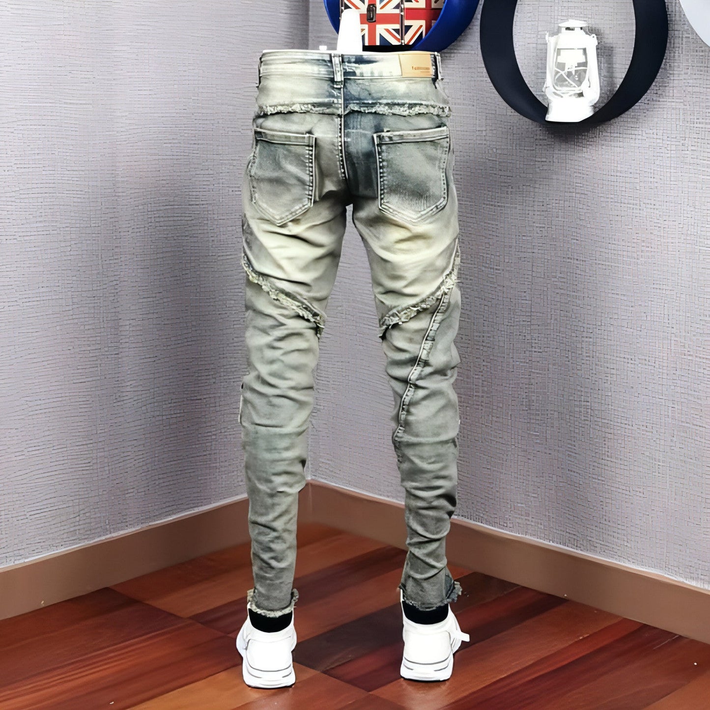 UrbanEase™ Jeans Rasgados Casuais