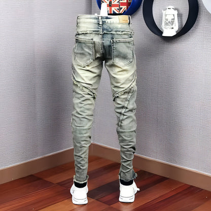 UrbanEase™ Jeans Rasgados Casuais