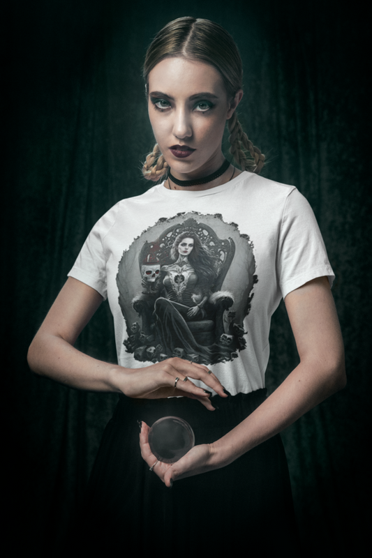 Raxxa T-Shirt Unissexo em Algodão Orgânico: "Drinking From a Scull of My Ex"