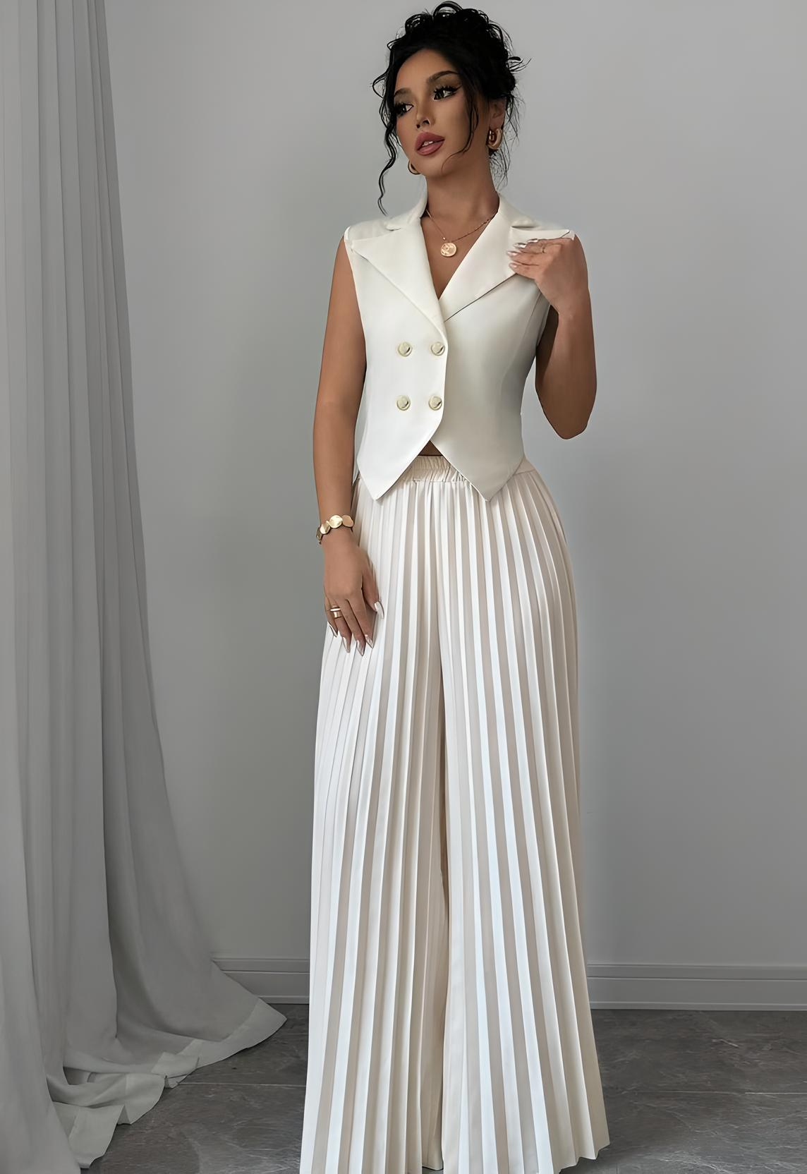 CityMuse Conjunto de Fato Sem Mangas – Haute Edition 25