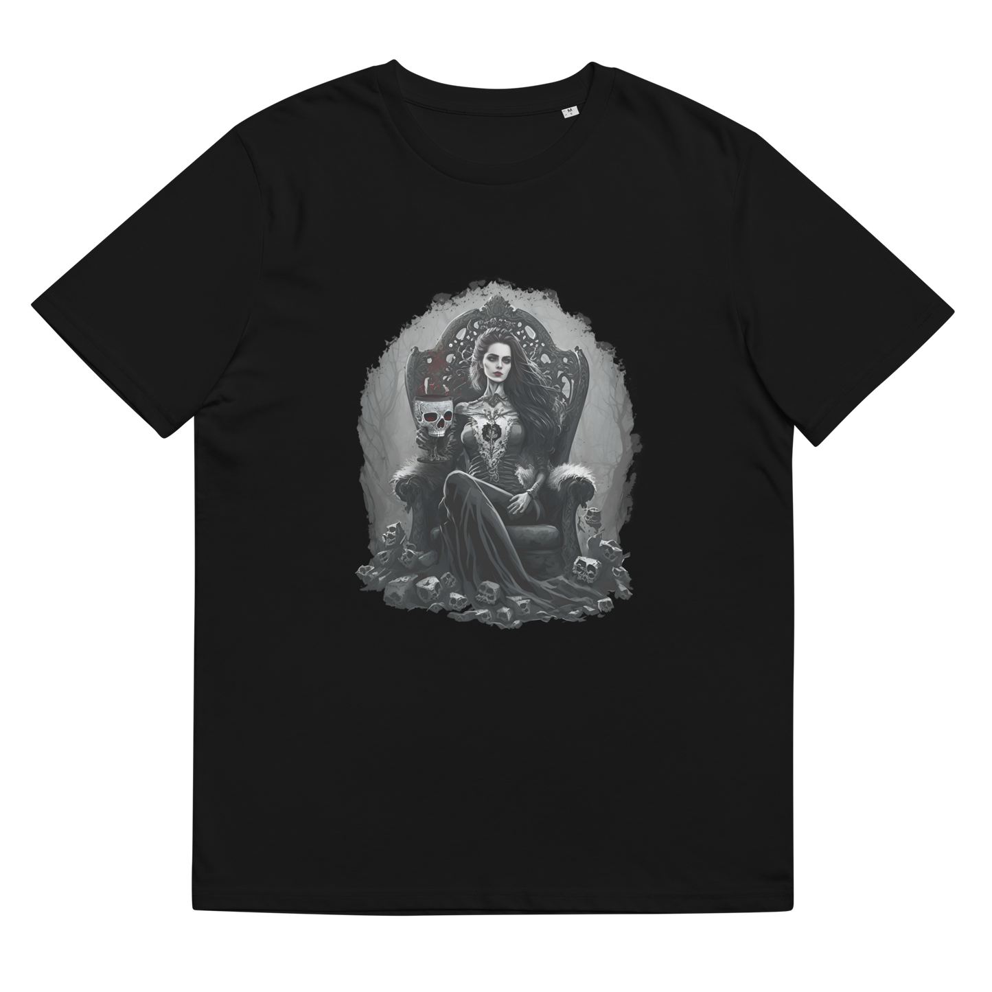Raxxa T-Shirt Unissexo em Algodão Orgânico: "Drinking From a Scull of My Ex"