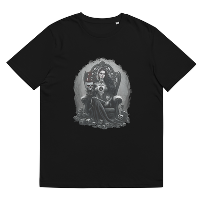 Raxxa T-Shirt Unissexo em Algodão Orgânico: "Drinking From a Scull of My Ex"