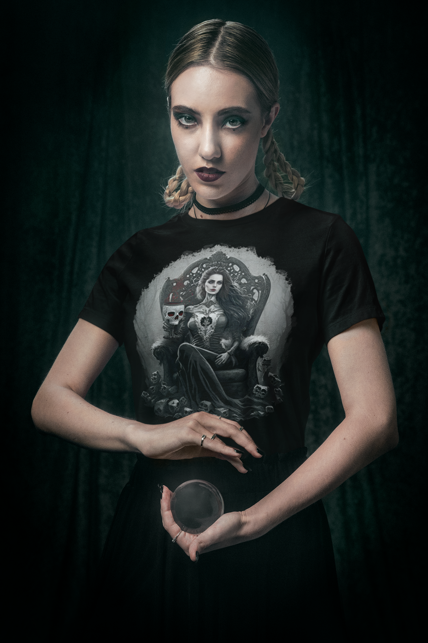Raxxa T-Shirt Unissexo em Algodão Orgânico: "Drinking From a Scull of My Ex"