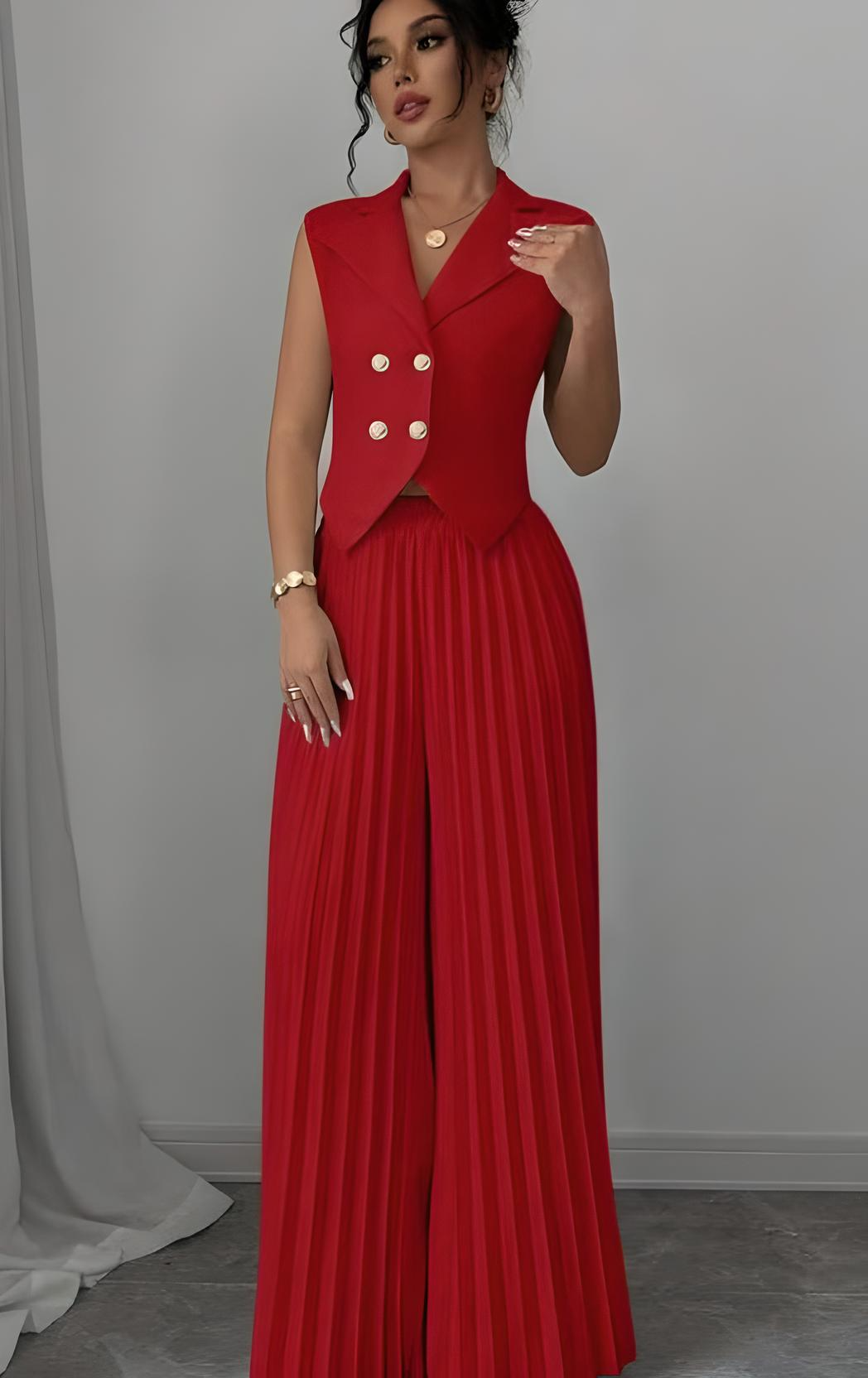 CityMuse Conjunto de Fato Sem Mangas – Haute Edition 25