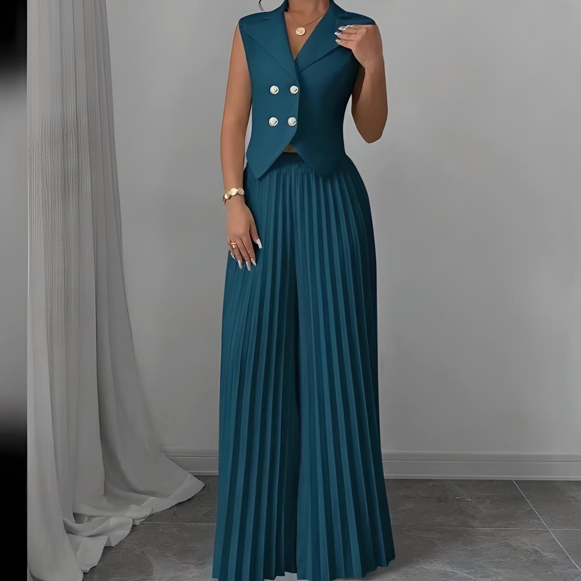 CityMuse Conjunto de Fato Sem Mangas – Haute Edition 25